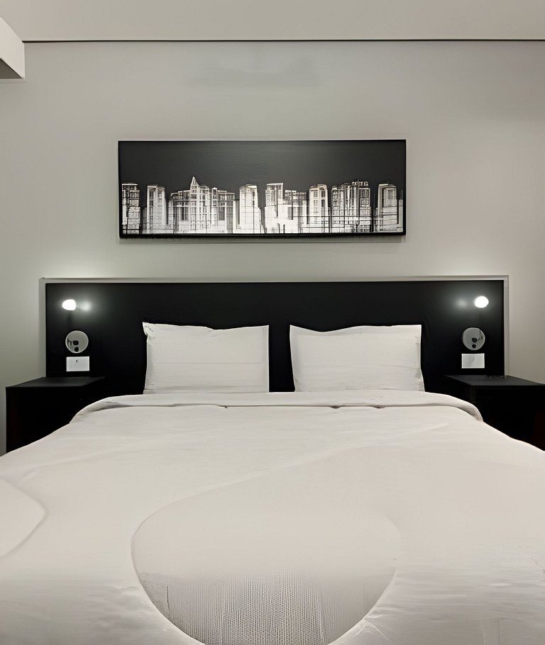 Flat no hotel M. Times Square, Moema c/ vaga