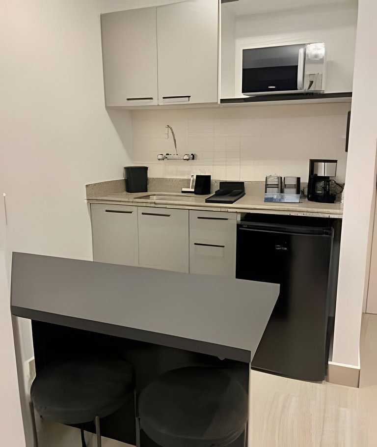 Flat no hotel M. Times Square, Moema c/ vaga
