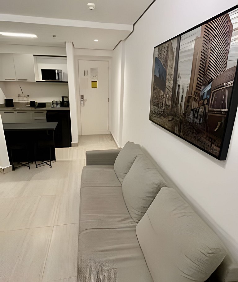 Flat no hotel M. Times Square, Moema c/ vaga