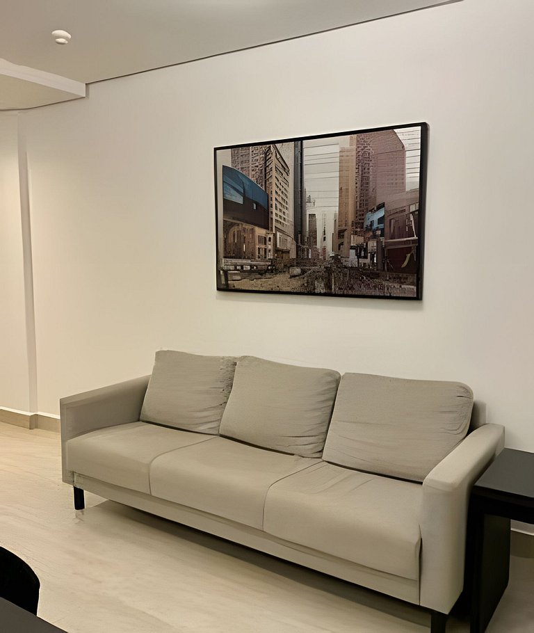 Flat no hotel M. Times Square, Moema c/ vaga
