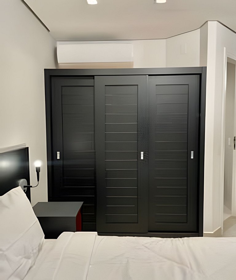 Flat no hotel M. Times Square, Moema c/ vaga