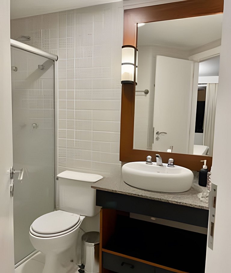 Flat no hotel M. Times Square, Moema c/ vaga
