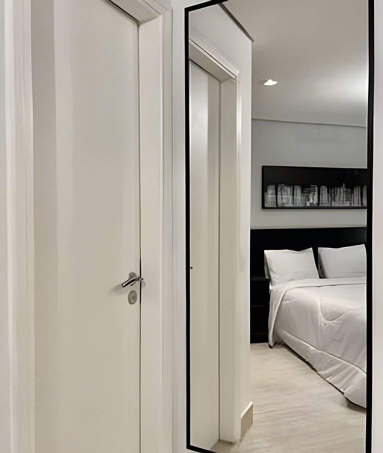 Flat no hotel M. Times Square, Moema c/ vaga