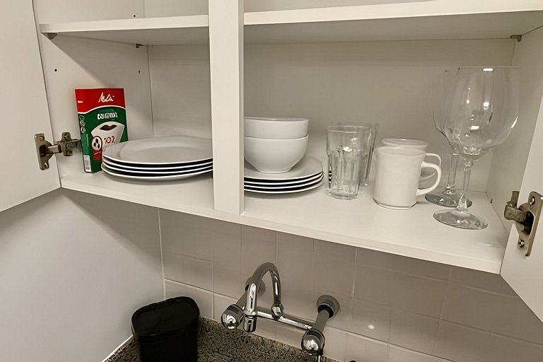 Flat no hotel M. Times Square, Moema c/ vaga