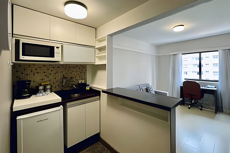 Flat incrível no NewCiti Itaim Bibi com vaga