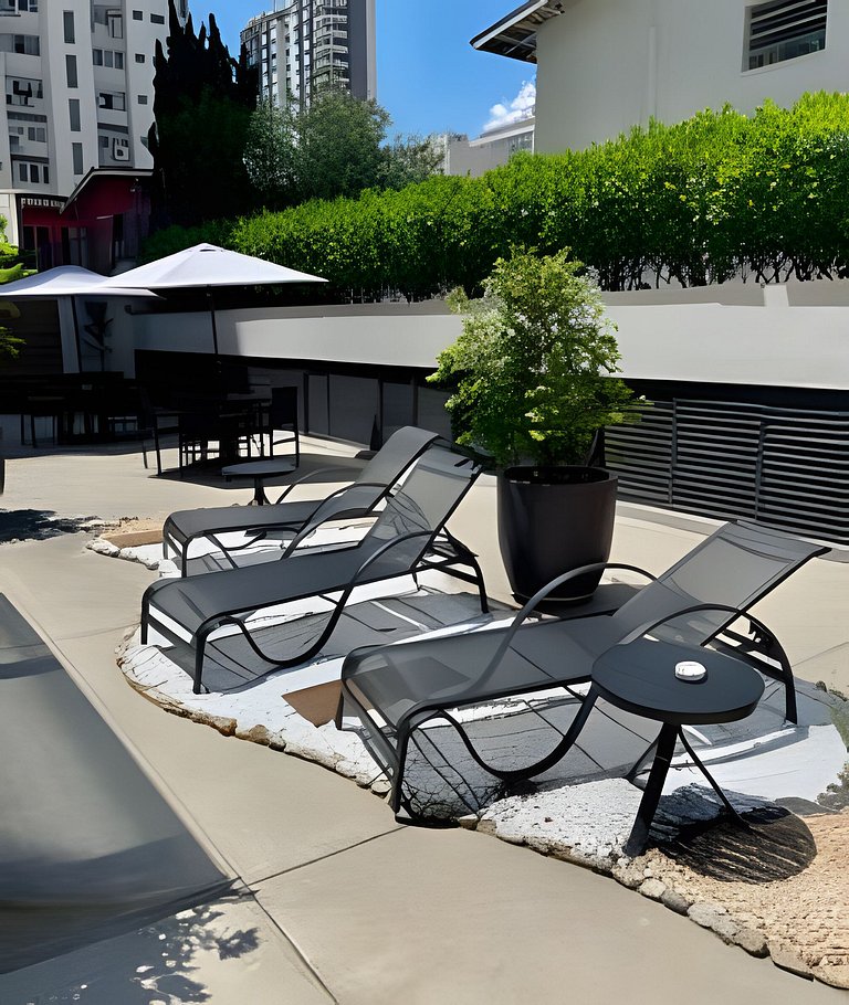 Flat incrível no NewCiti Itaim Bibi com vaga