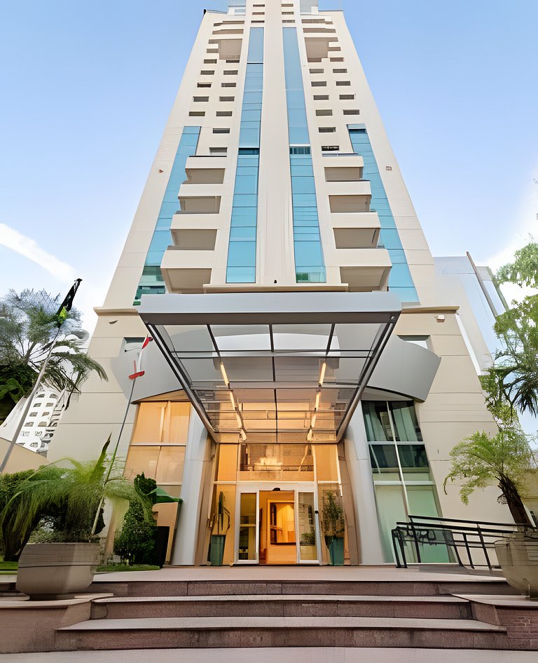 Flat no hotel QS Oscar Freire perto do HC, c/ vaga