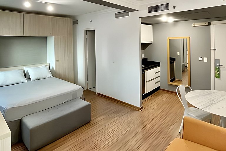 Flat no hotel QS Oscar Freire perto do HC, c/ vaga