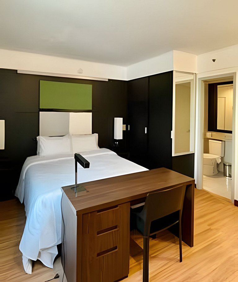 Flat luxo no hotel Mel. Ibirapuera c/ vaga