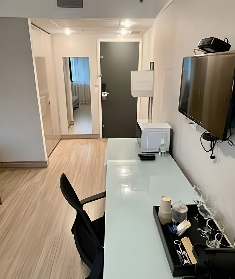 Flat luxo no hotel M. Ibirapuera, Moema