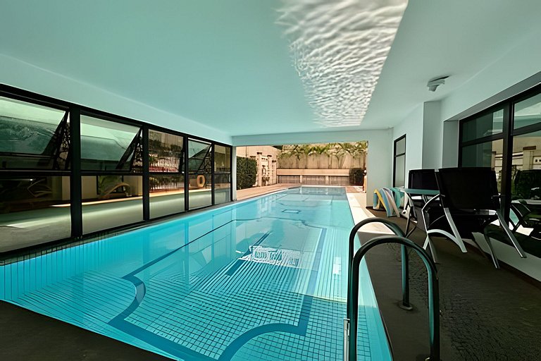 Flat luxo Hotel M. Privilege, com vaga, andar alto