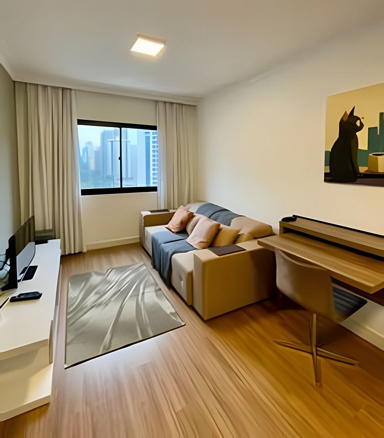 Flat luxo Hotel M. Privilege em Moema