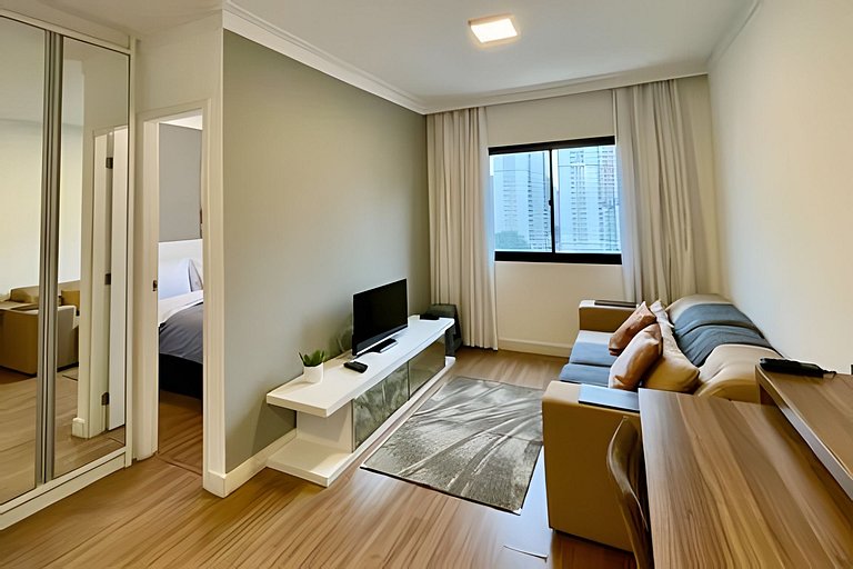 Flat luxo Hotel M. Privilege em Moema