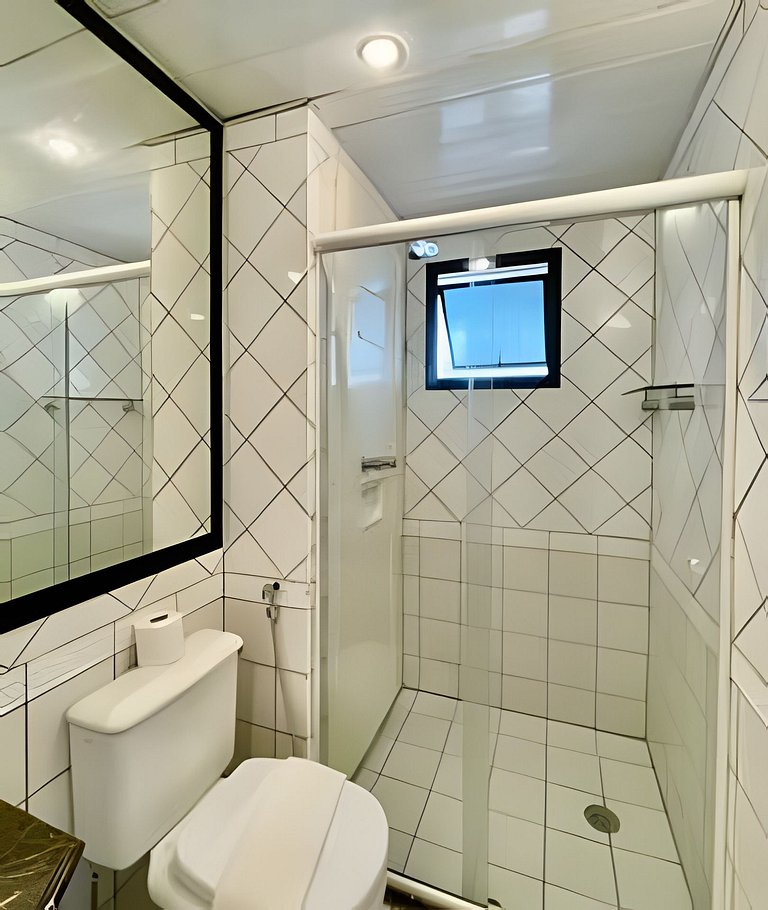 Flat luxo Hotel M. Privilege, com vaga, andar alto