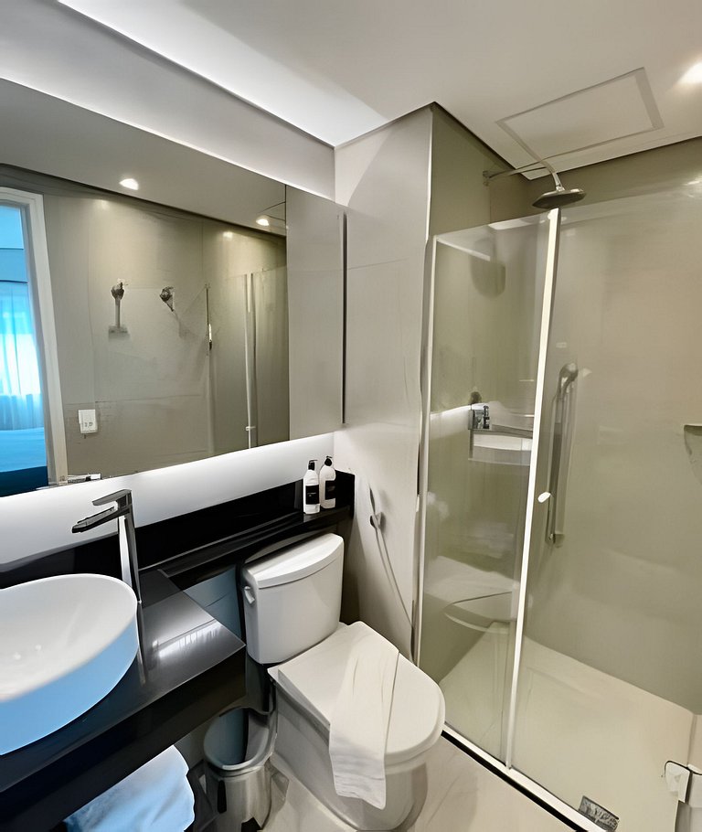 Flat particular no hotel M. Ibirapuera em Moema