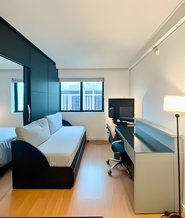 Flat no hotel Mel. Ibirapuera c/ vaga