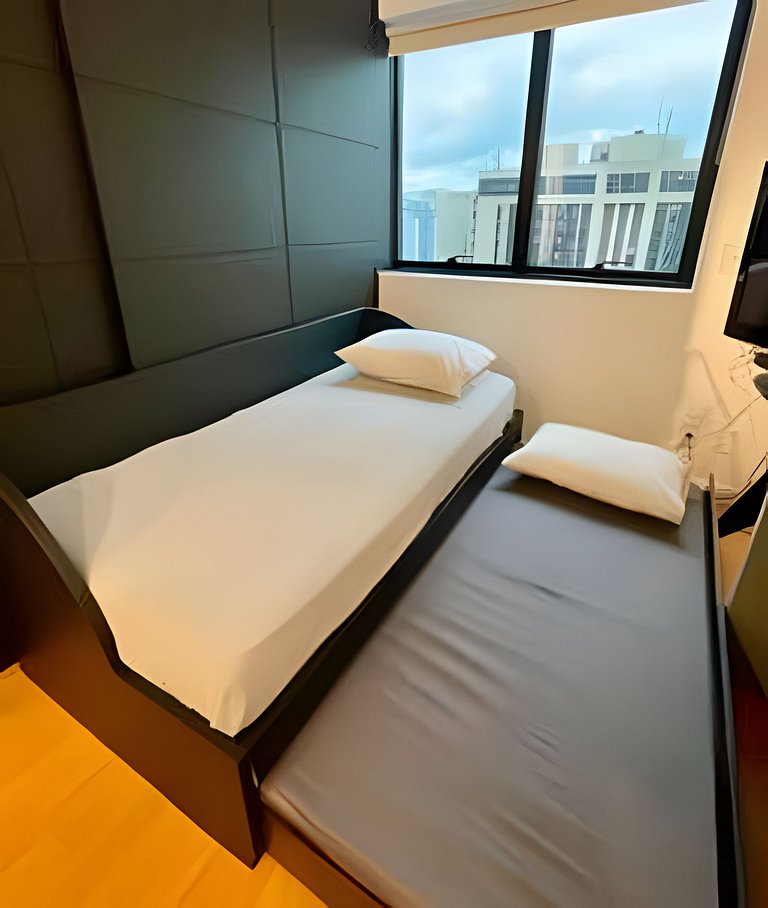 Flat no hotel Mel. Ibirapuera c/ vaga