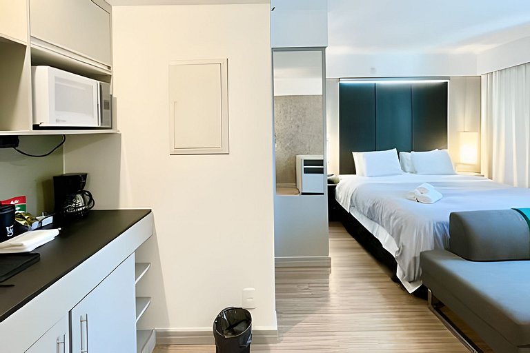 Flat incrível no hotel Mel. Ibirapuera, com vaga
