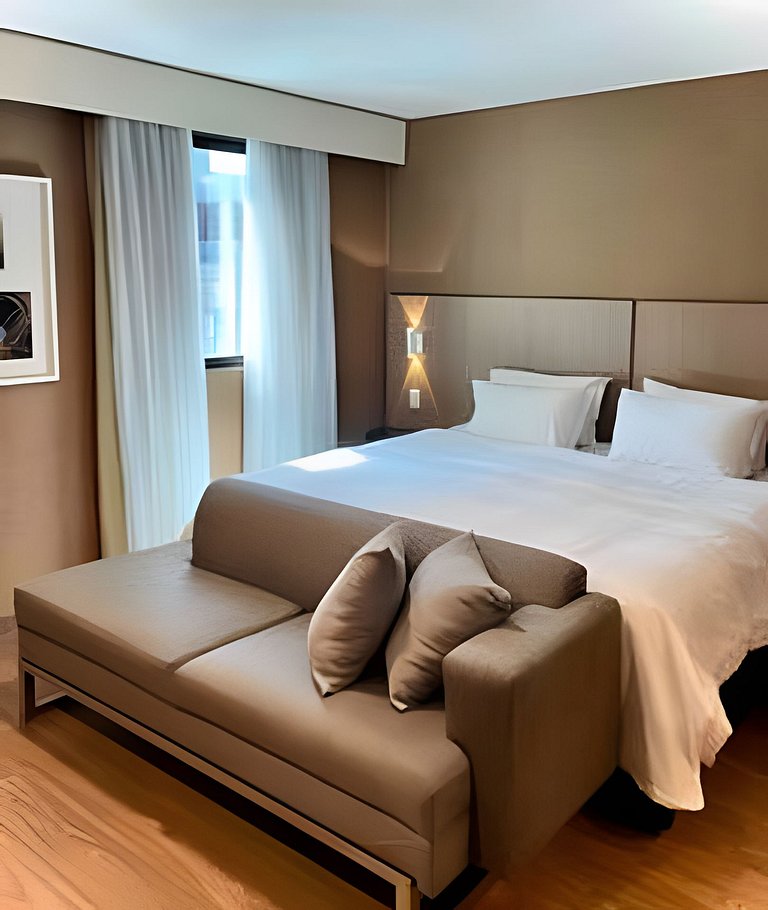 Flat incrível hotel Wynd. Ibirapuera, com vaga