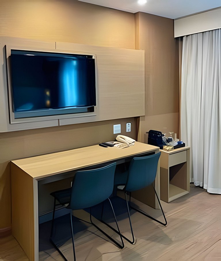 Flat incrível hotel Wynd. Ibirapuera, com vaga