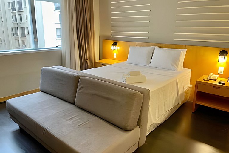 Flat incrível no Hotel Interc. Paulista c vaga