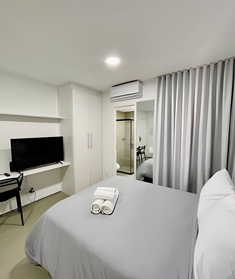 Aconchego a 8min Paulista, Piscina rooftop, AC