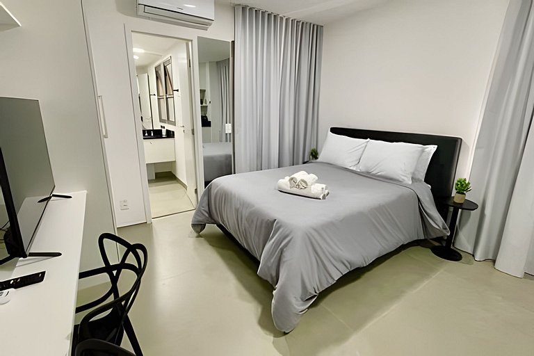 Aconchego a 8min Paulista, Piscina rooftop, AC