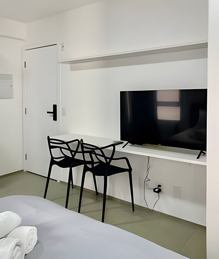 Aconchego a 8min Paulista, Piscina rooftop, AC