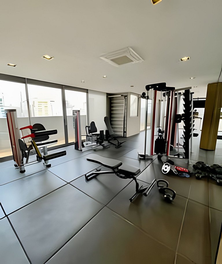 Aconchego a 8min Paulista, Piscina rooftop, AC