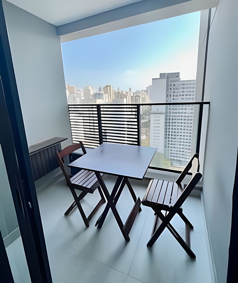 5 min do Allianz Parque | Piscina rooftop e acad.