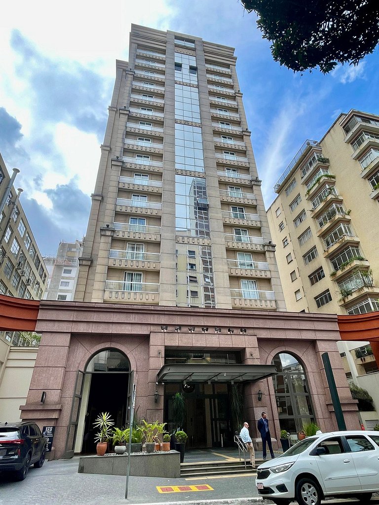 Flat 303 aconchego no Hotel Interc Paulista c vaga