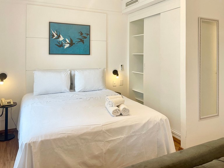 Flat incrível no Hotel M. Privilege, andar alto