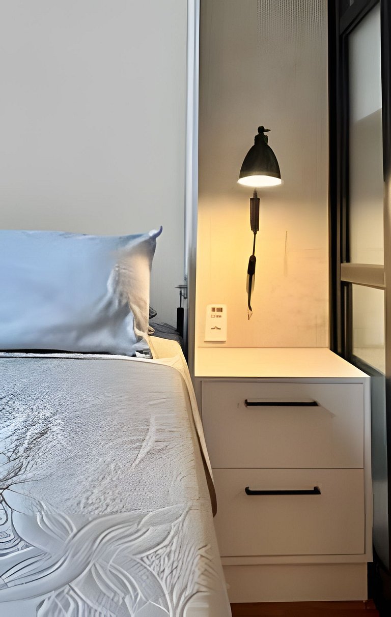Flat charmoso no hotel Slav. Downtown c/ vaga