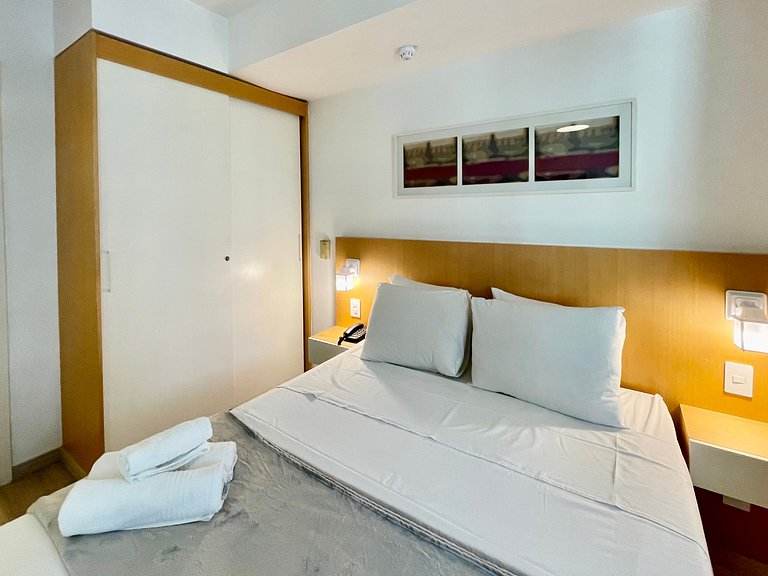 Flat incrível no hotel M. Ibirapuera c/ vaga