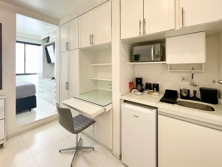 Flat próximo à Paulista, com vaga e piscina